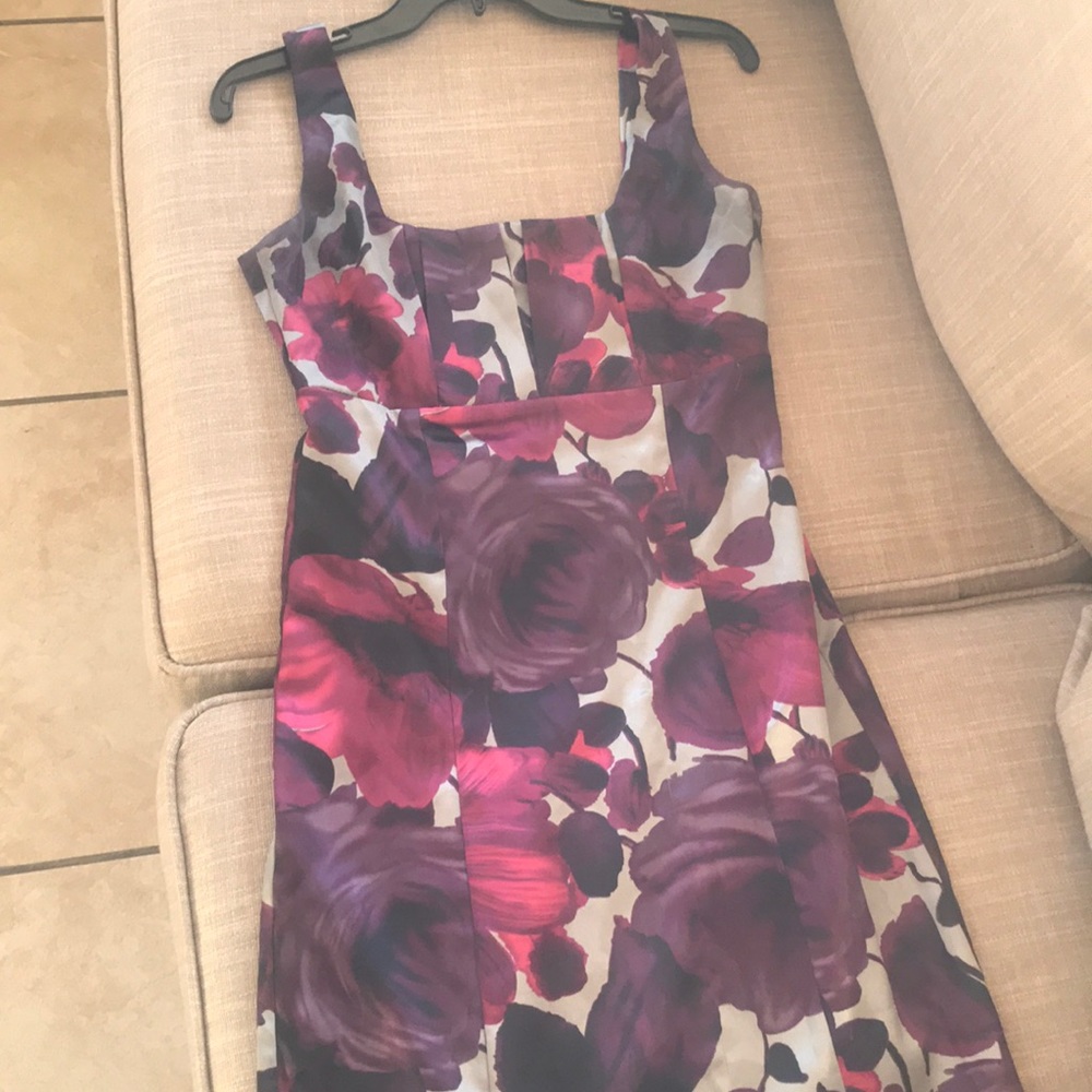 Purple flowery dress